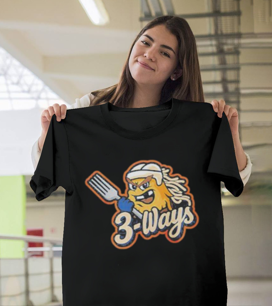 Cincinnati Cyclones 3 Ways Mascot Fork Design T-Shirt