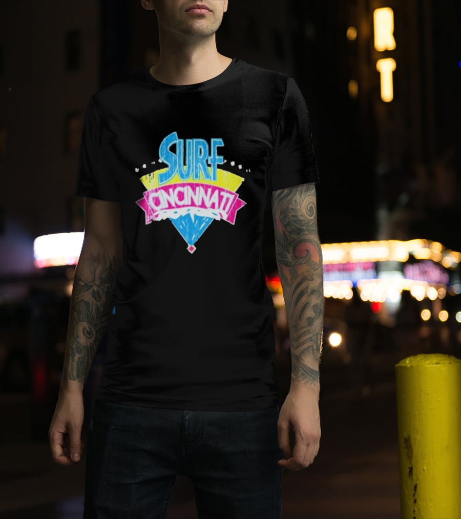 Surf Cincinnati Retro Wave Vibes T-Shirt