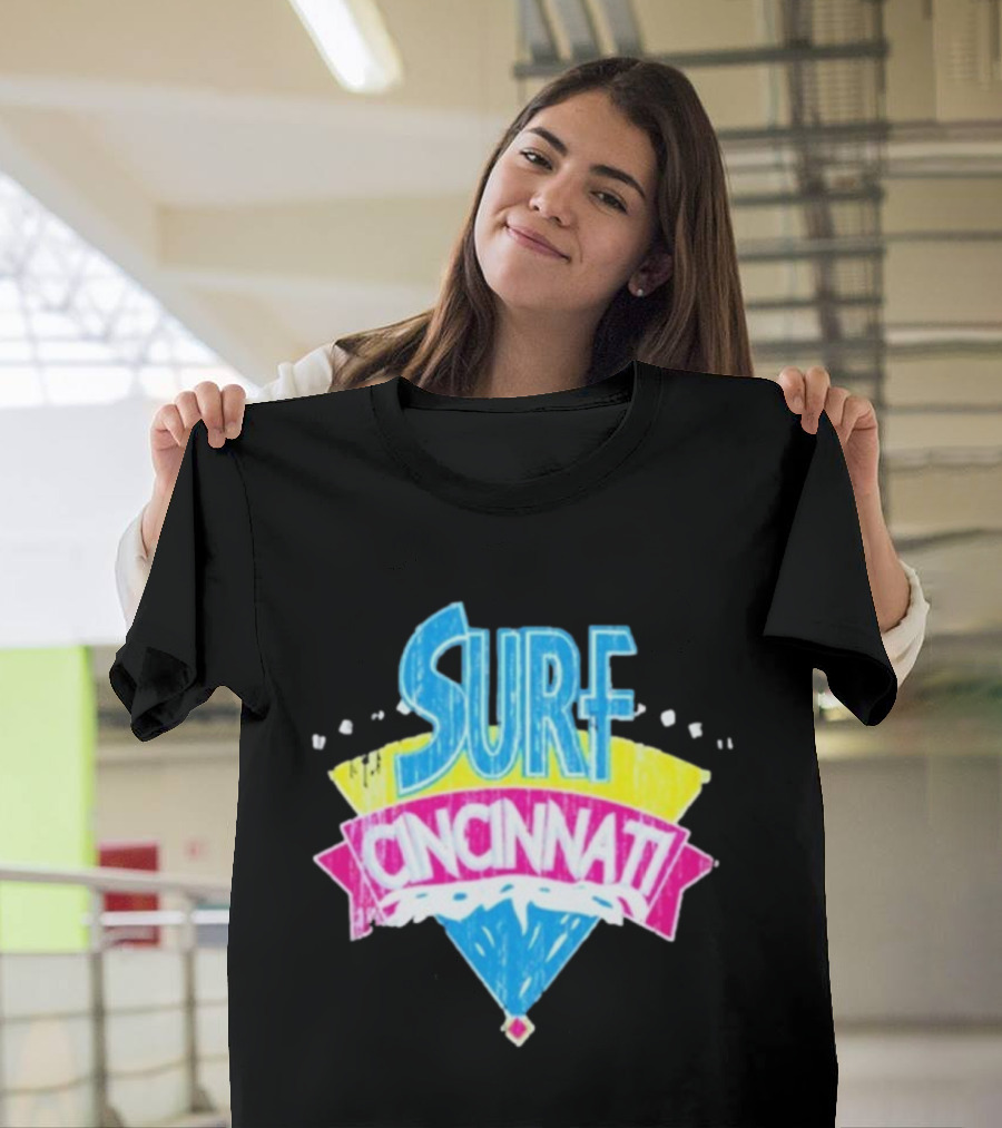 Surf Cincinnati Retro Wave Vibes T-Shirt