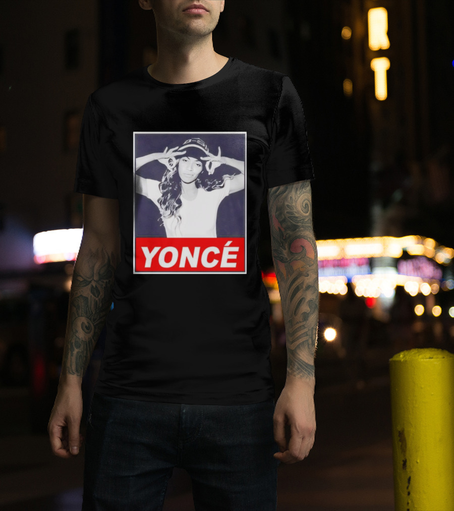 Yoncé Beyoncé Pose B★B Beanie Style T-Shirt