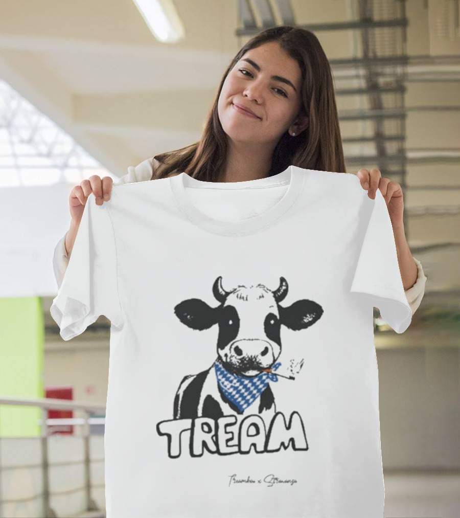 Tream Evy Bandana Cow Smoking T-Shirt