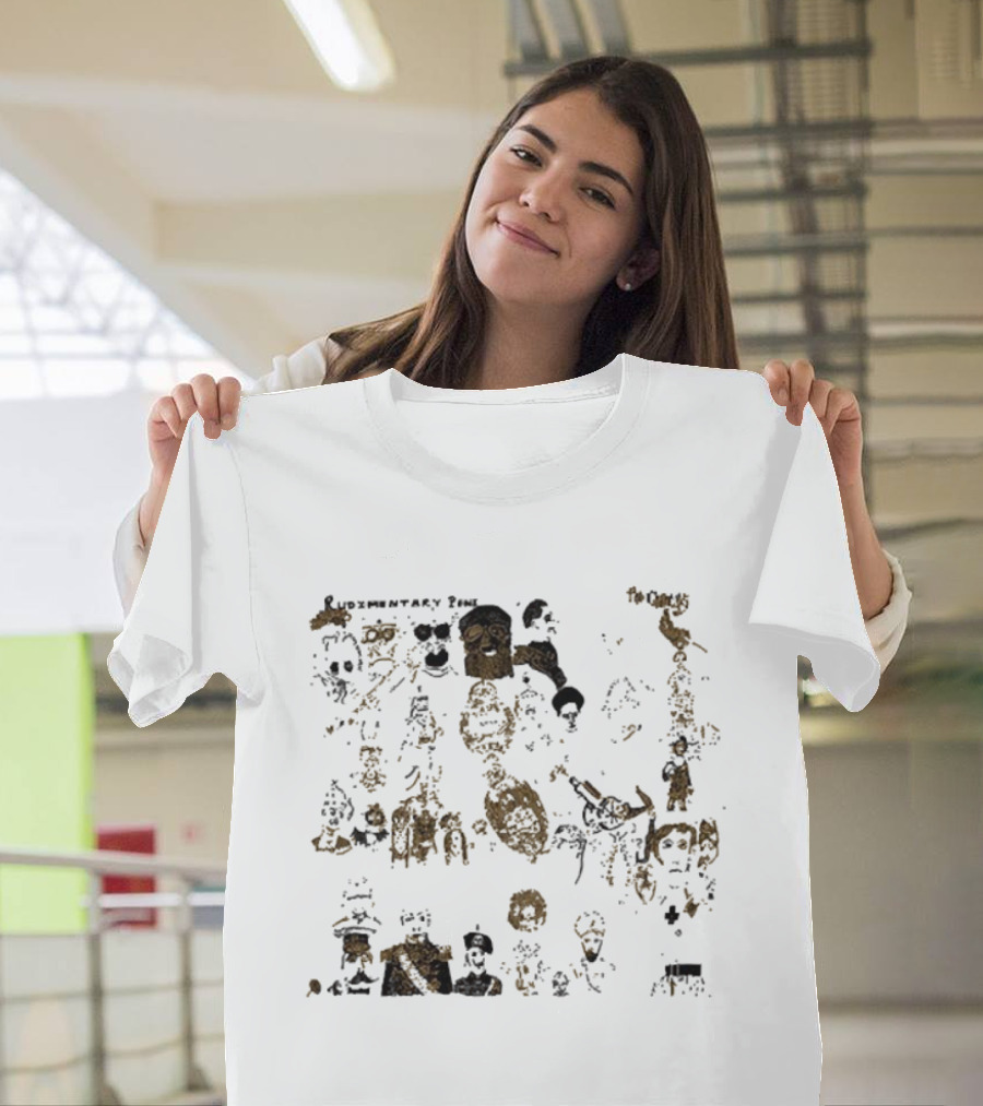 Rudimentary Peni The Chances Distorted Faces And Skeletons Imagery T-Shirt