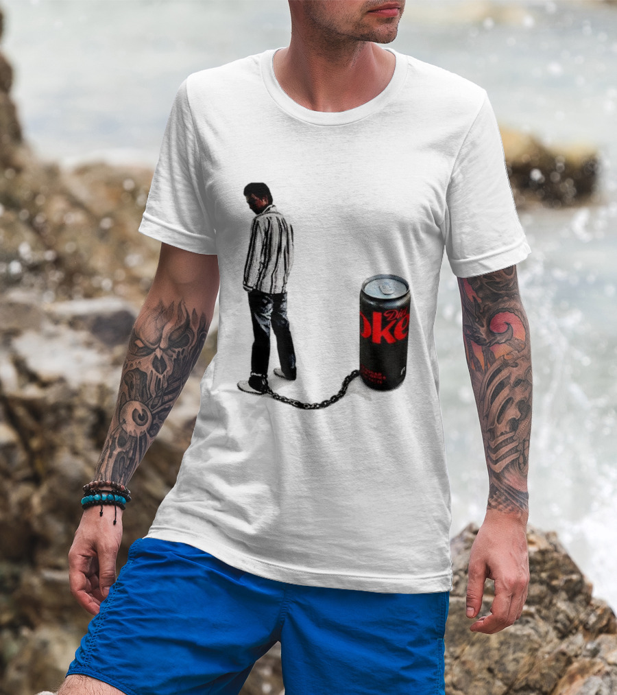 Diet Coke Freshwater Humor Tied With Chains T-Shirt