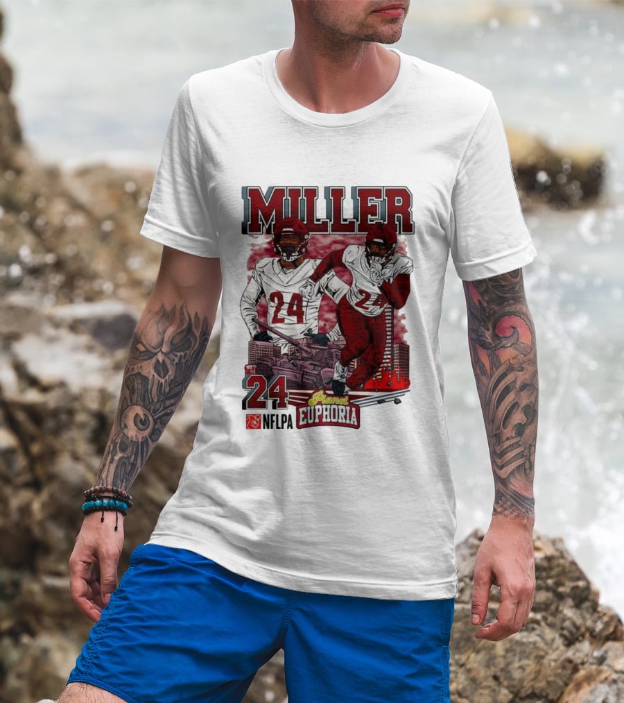 Miller 24 NFLPA Planet Euphoria Washington Commanders Tank Cartoon T-Shirt