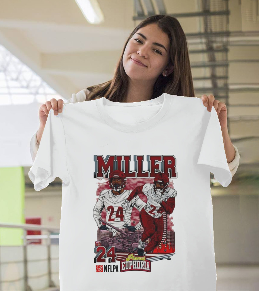 Miller 24 NFLPA Planet Euphoria Washington Commanders Tank Cartoon T-Shirt
