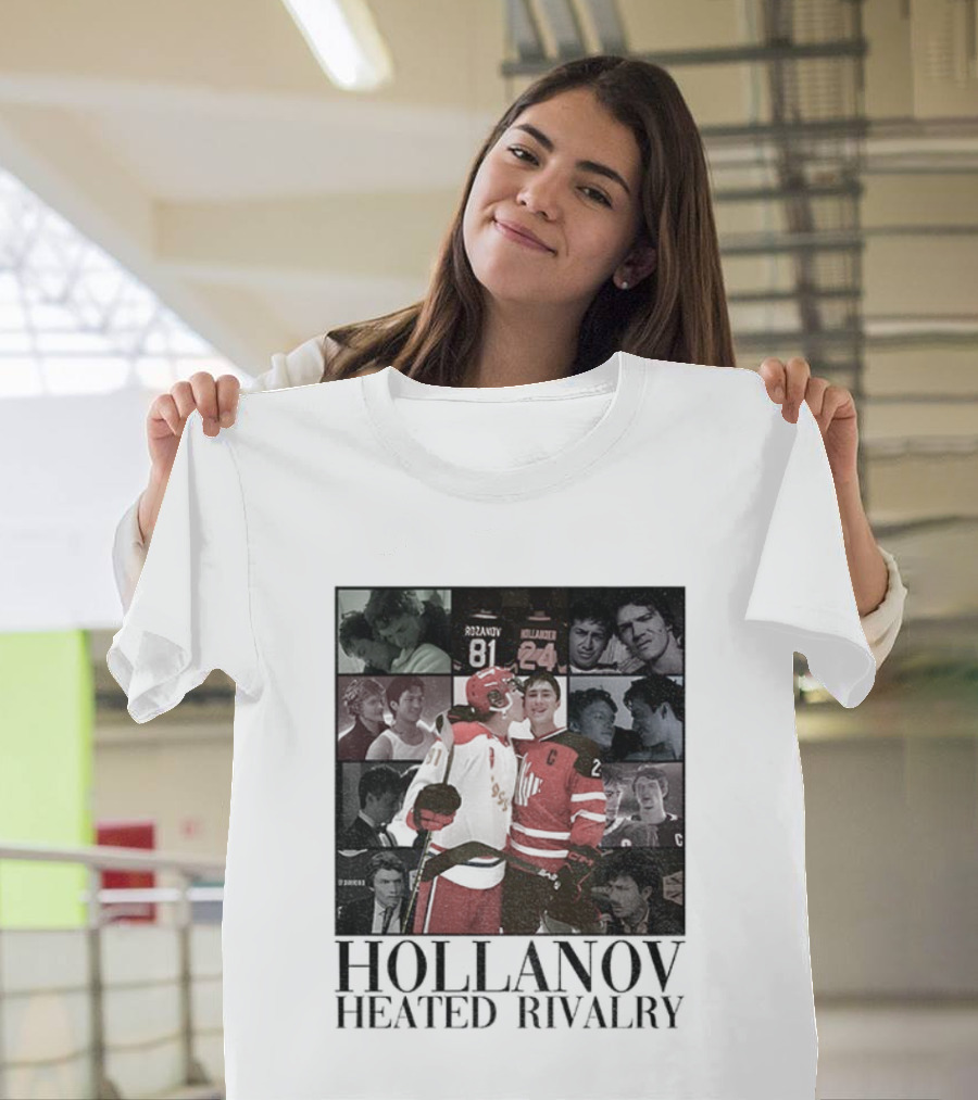 Hollanov Heated Rivalry Shane Ilya Rosanov Hollander Merry Christmas T-Shirt