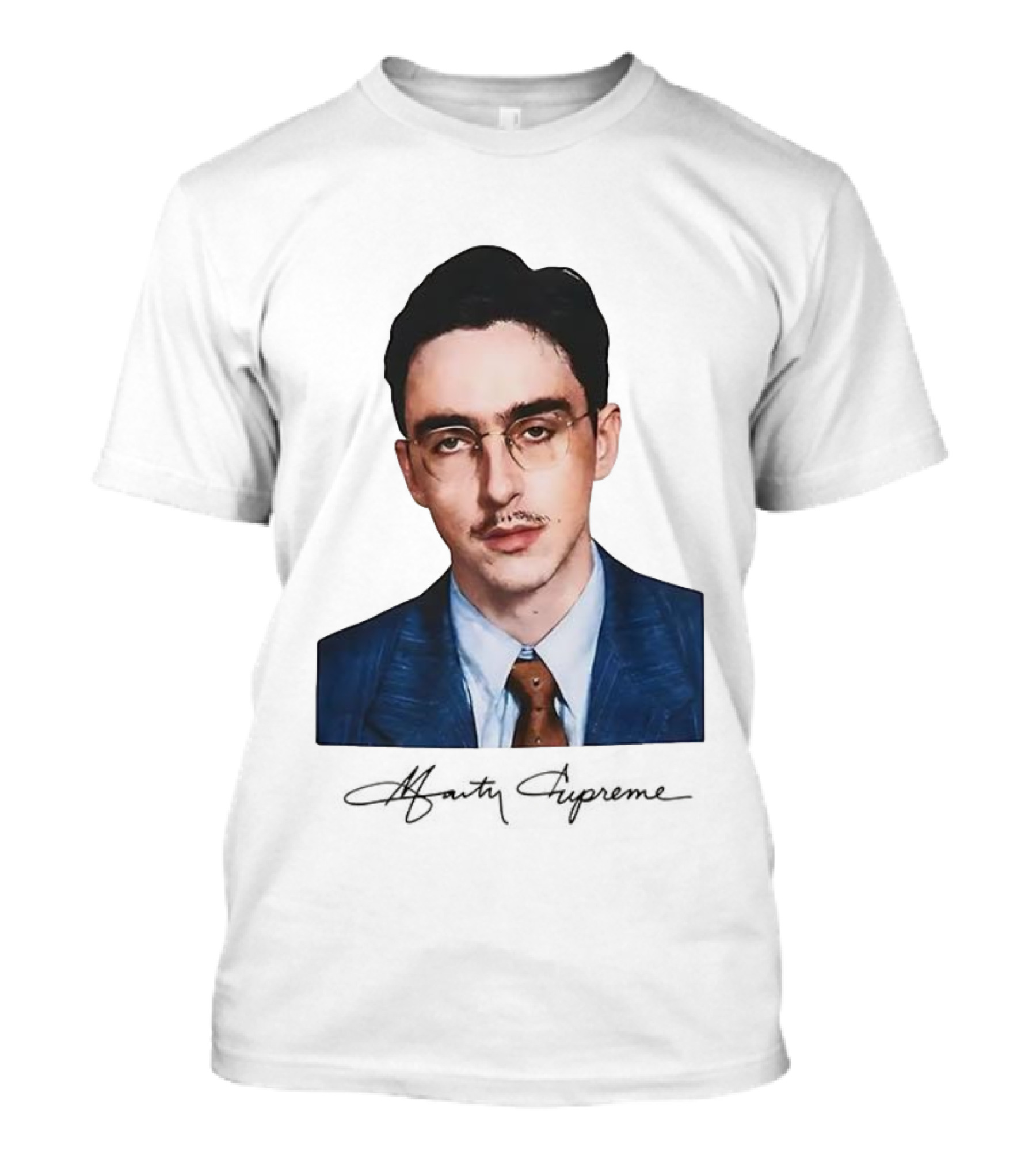Timothee Chalamet Marty Signature Portrait Vintage Style T-Shirt