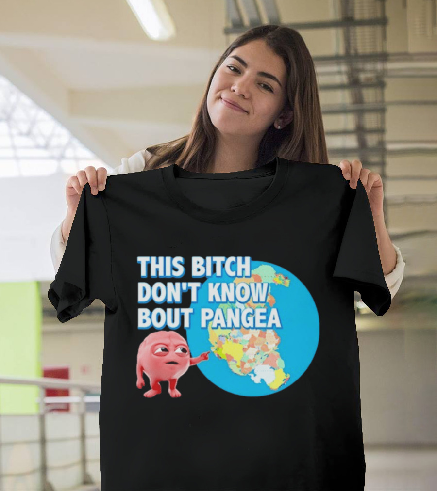 This Bitch Don't Know Bout Pangea Brain Meme Map T-Shirt