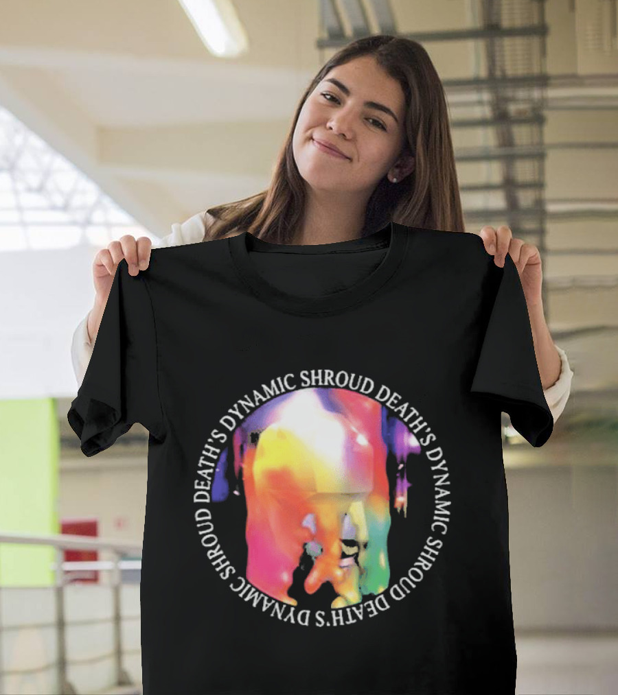 Deaths Dynamic Shroud Heavy Black Heart Colorful Melt T-Shirt