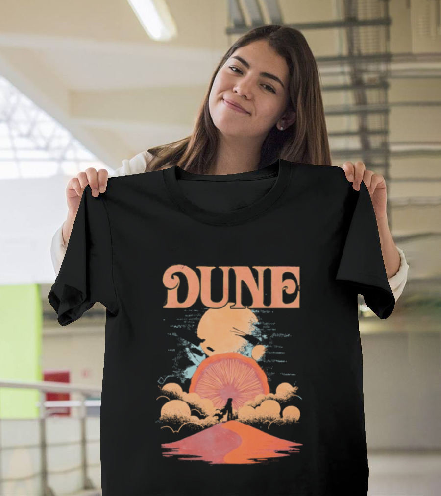 Dune House Atreides Sunset Desert Scene T-Shirt