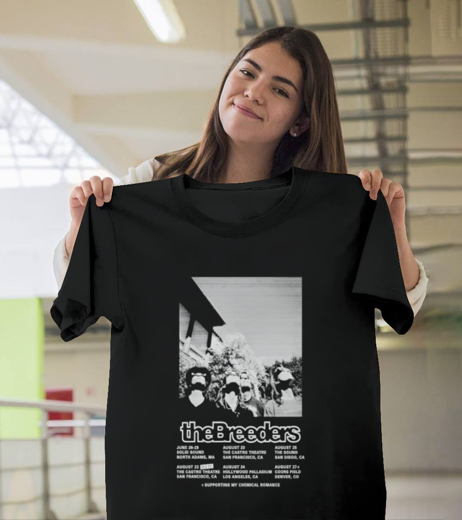 The Breeders 2026 Tour With Eindhoven Dublin Amsterdam Paris London Dates T-Shirt