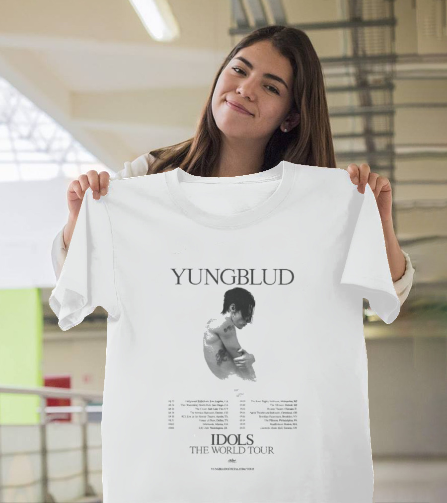 Yungblud Idols The World Tour 2026 Dates Official Merchandise T-Shirt