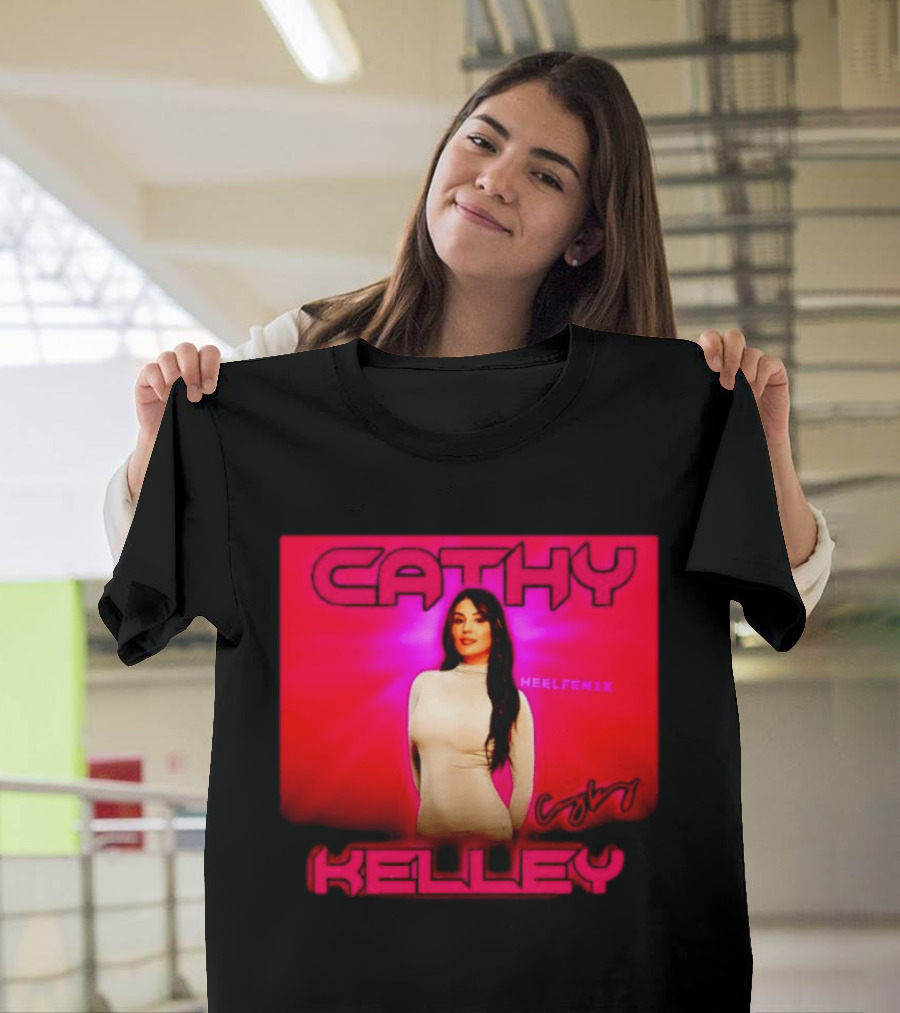 Cathy Kelley HEELFEMIX Pink T-Shirt