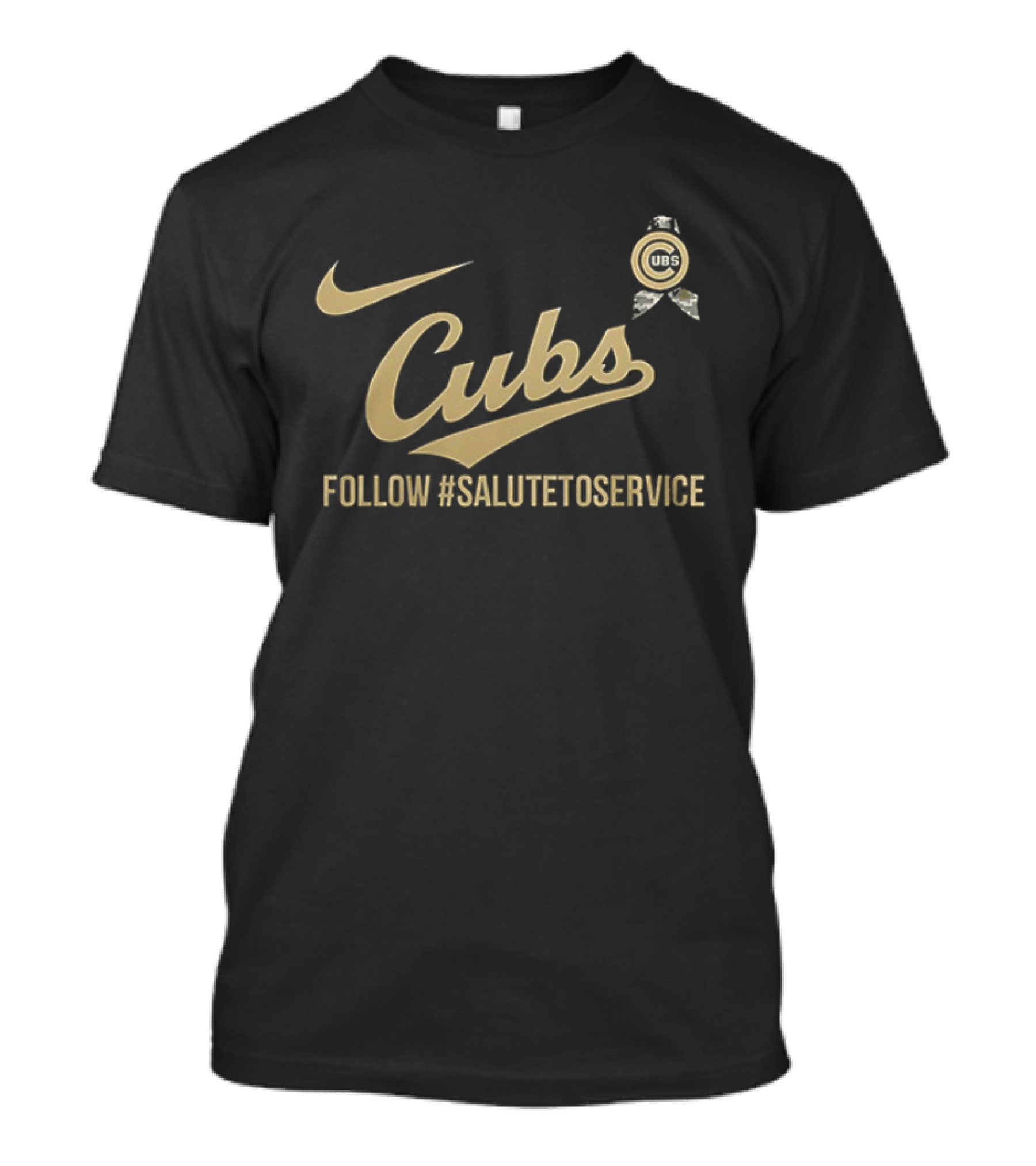 Nike Cubs Follow #SaluteToService Honor Empower Connect Military T-Shirt