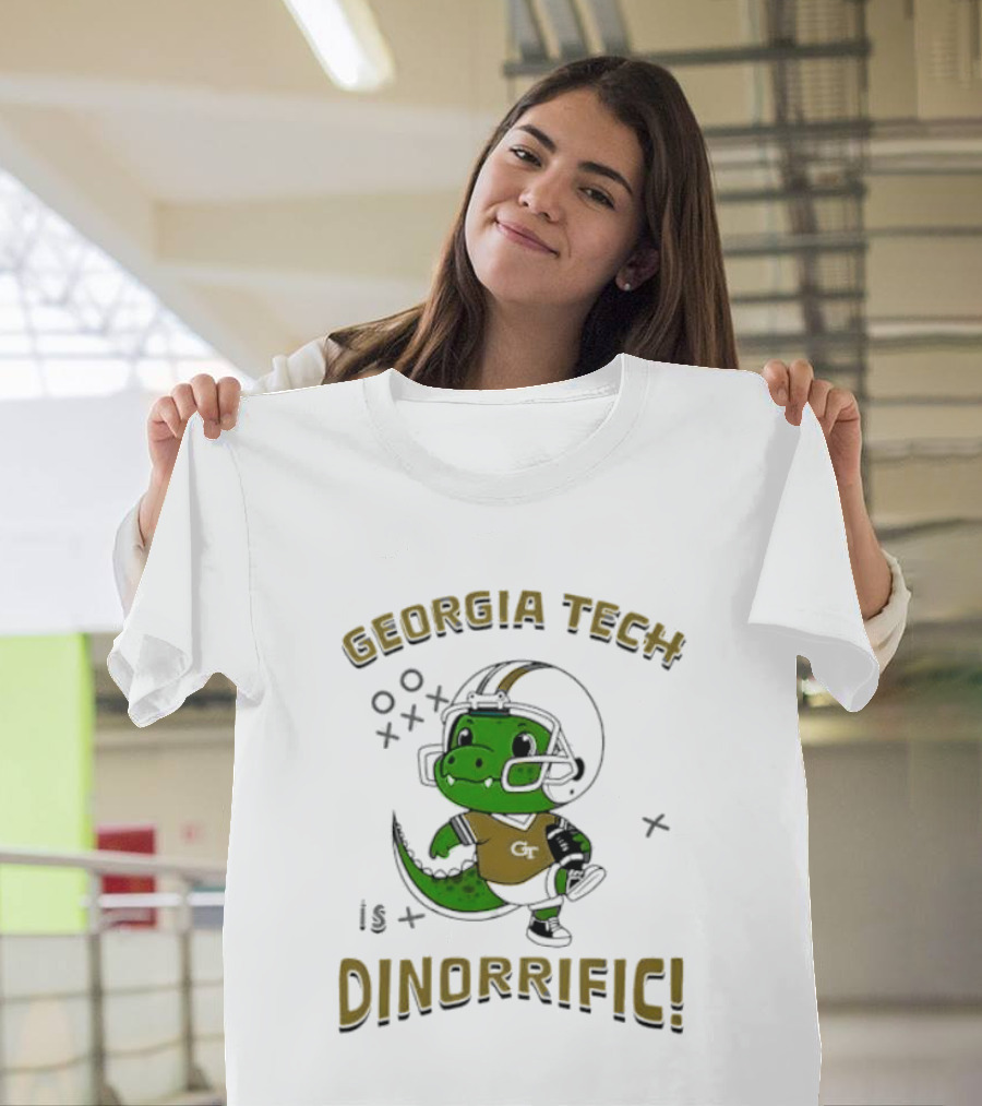 Georgia Tech Dino Football Fun Dinorrific T-Shirt