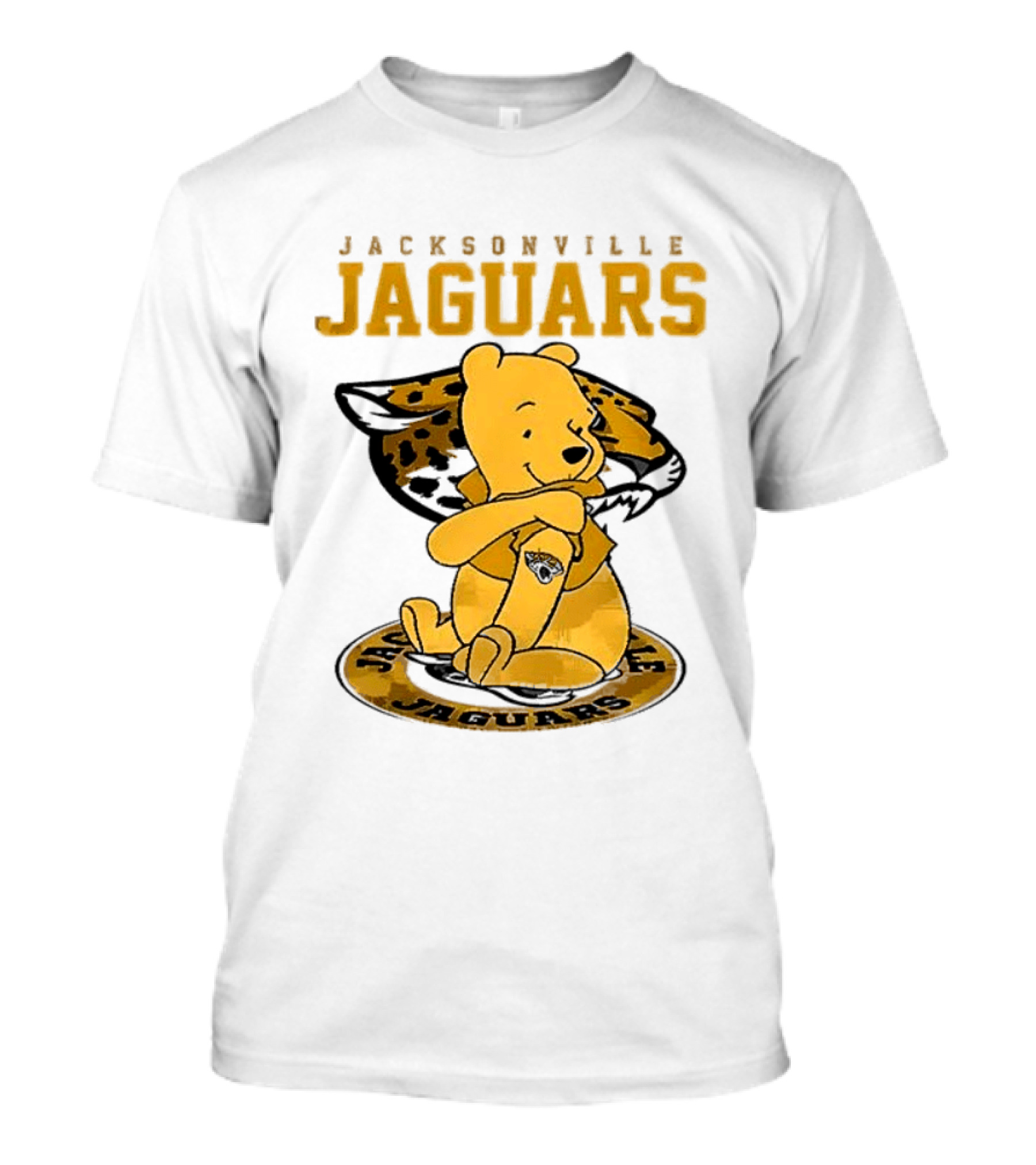 Jacksonville Jaguars Winnie The Pooh 100th Anniversary Collaboration T-Shirt