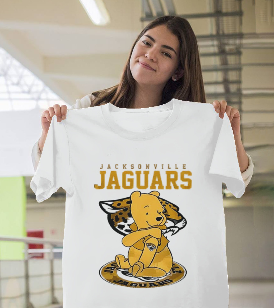 Jacksonville Jaguars Winnie The Pooh 100th Anniversary Collaboration T-Shirt