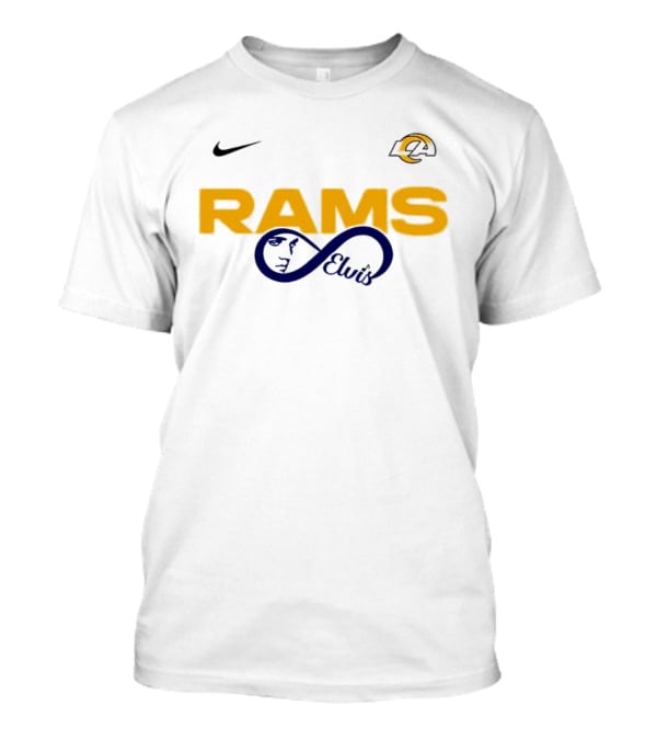 Nike Los Angeles Rams LA Logo Elvis Presley Fans T-Shirt