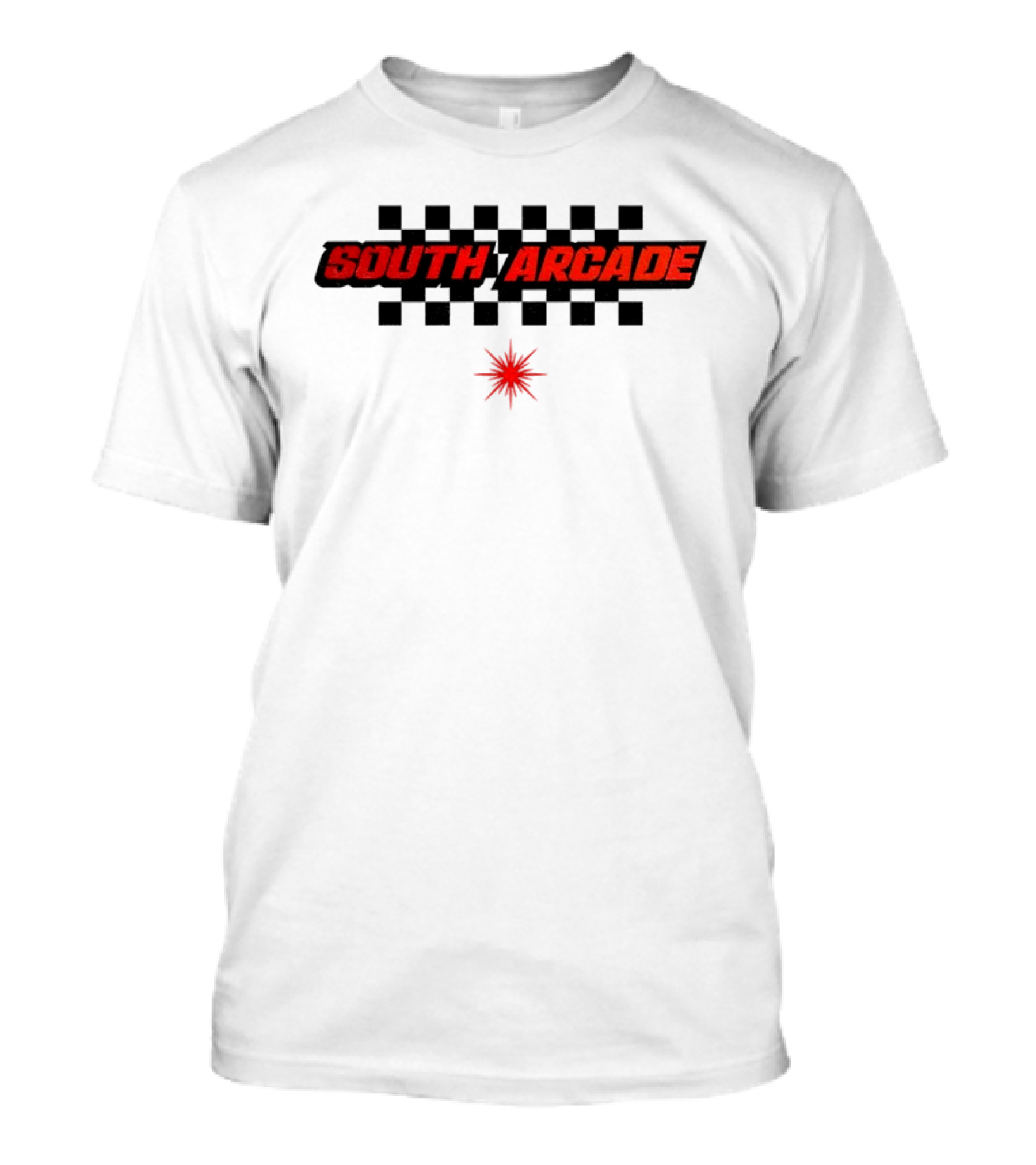 South Arcade Checkered Rock Sound Burst T-Shirt