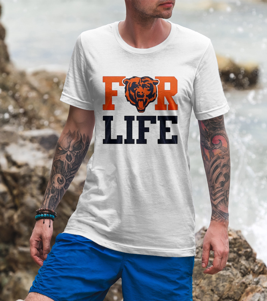 Chicago Bears I Bleed Blue And Orange For Life T-Shirt