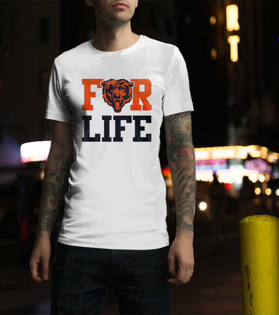 Chicago Bears I Bleed Blue And Orange For Life T-Shirt