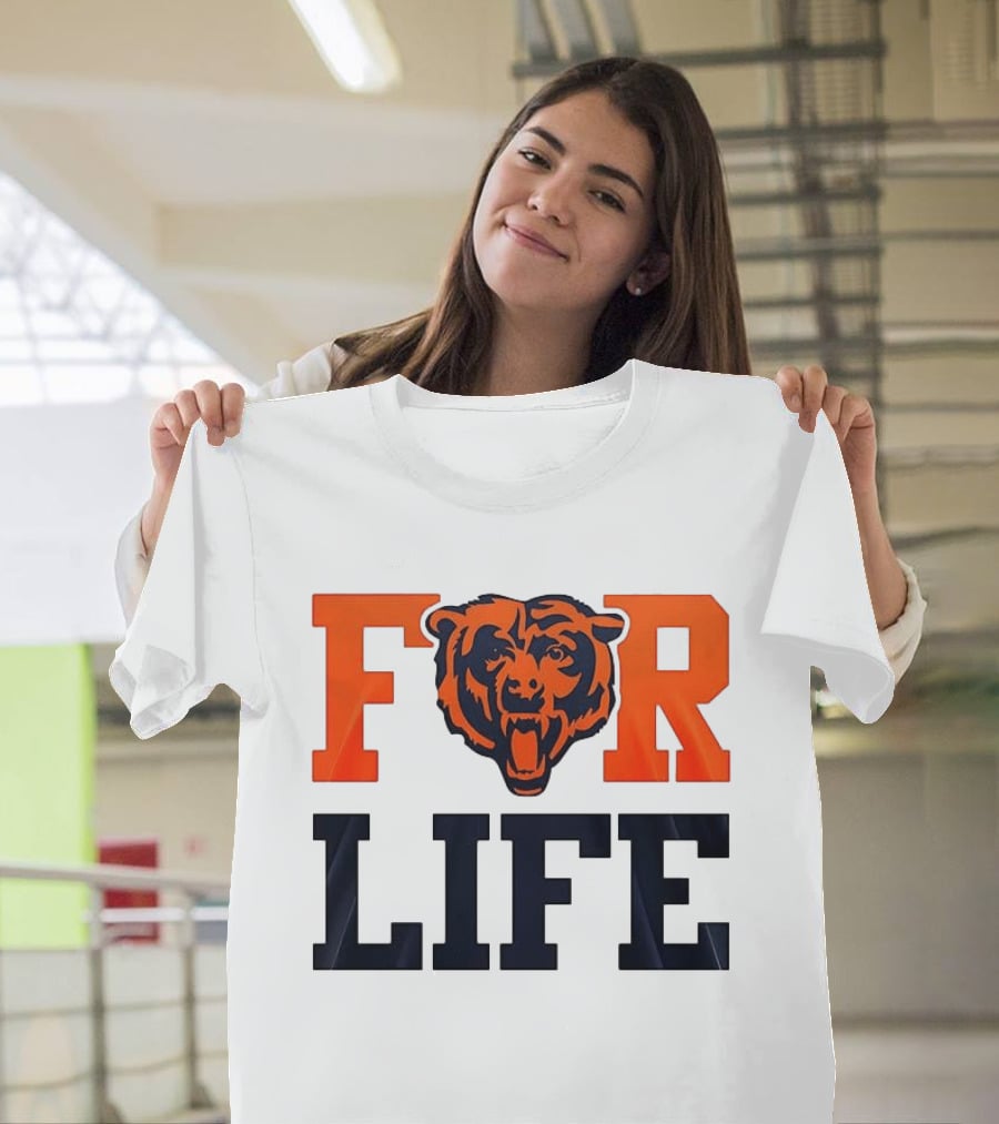 Chicago Bears I Bleed Blue And Orange For Life T-Shirt