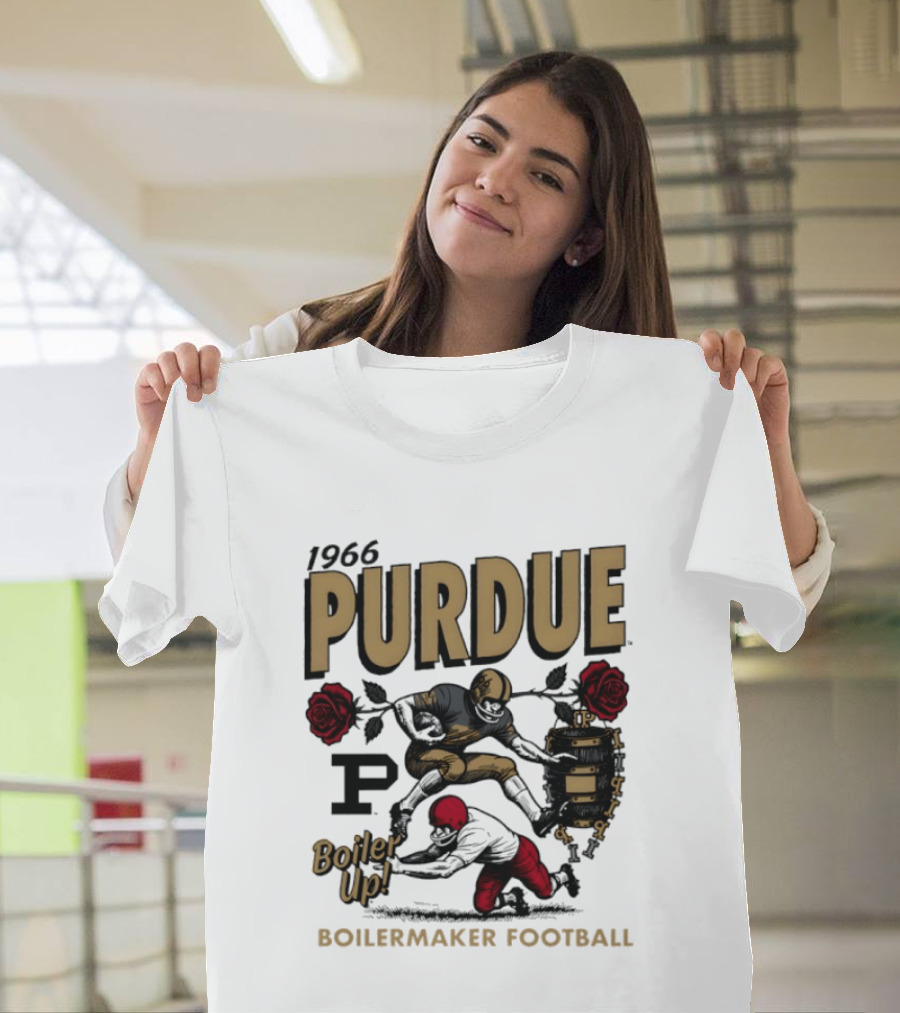 1966 Purdue Boilermaker Football Rose Bowl Boiler Up T-Shirt