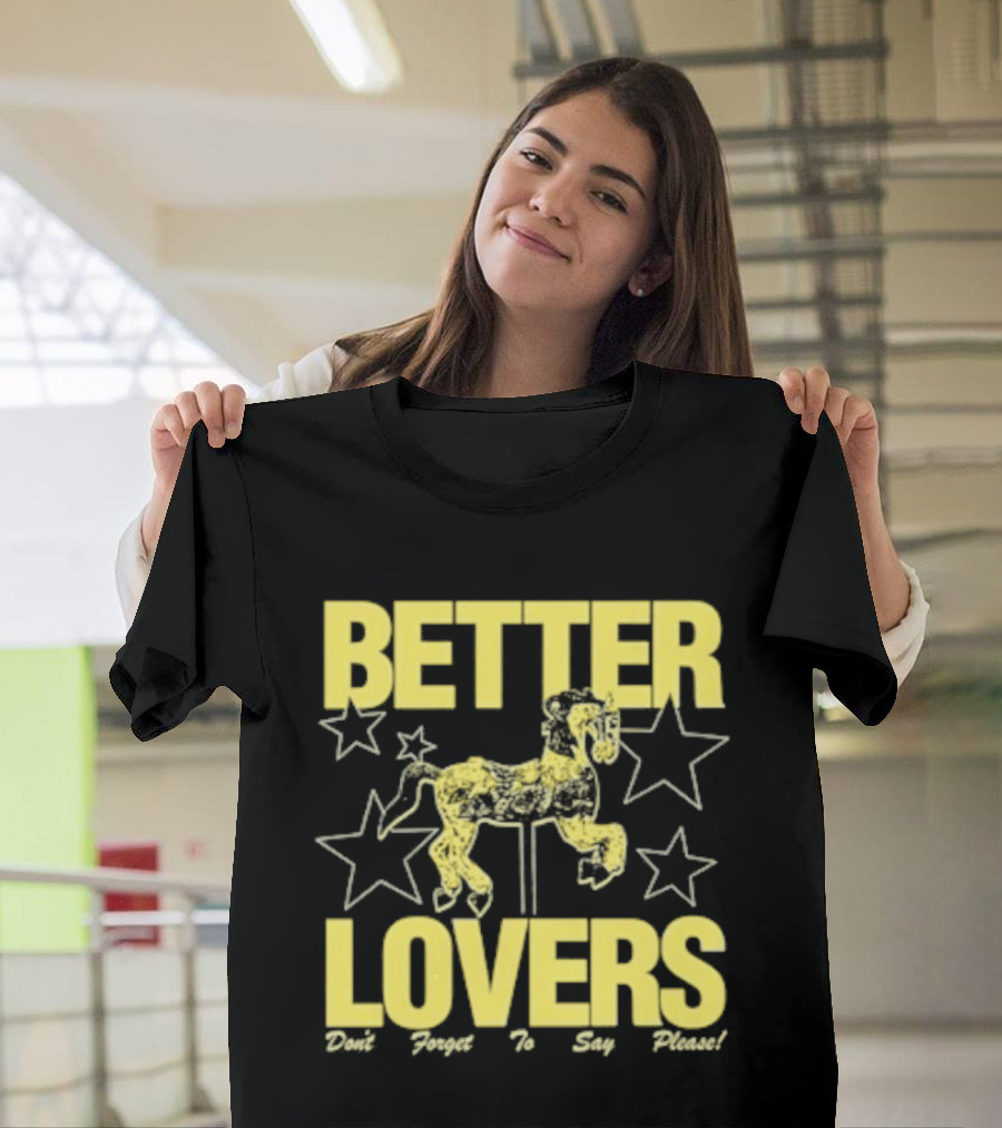 Better Lovers Say Please Stars Carousel T-Shirt