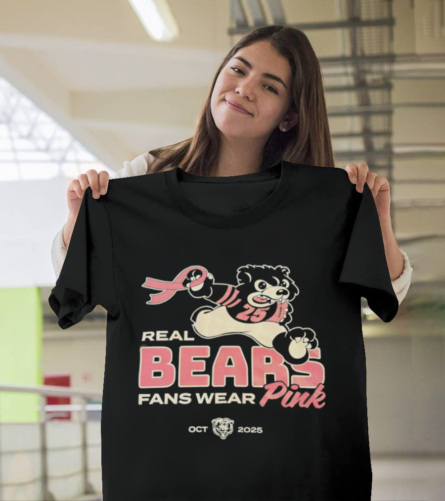 Real Bears Fans Wear Pink October 2025 T-Shirt