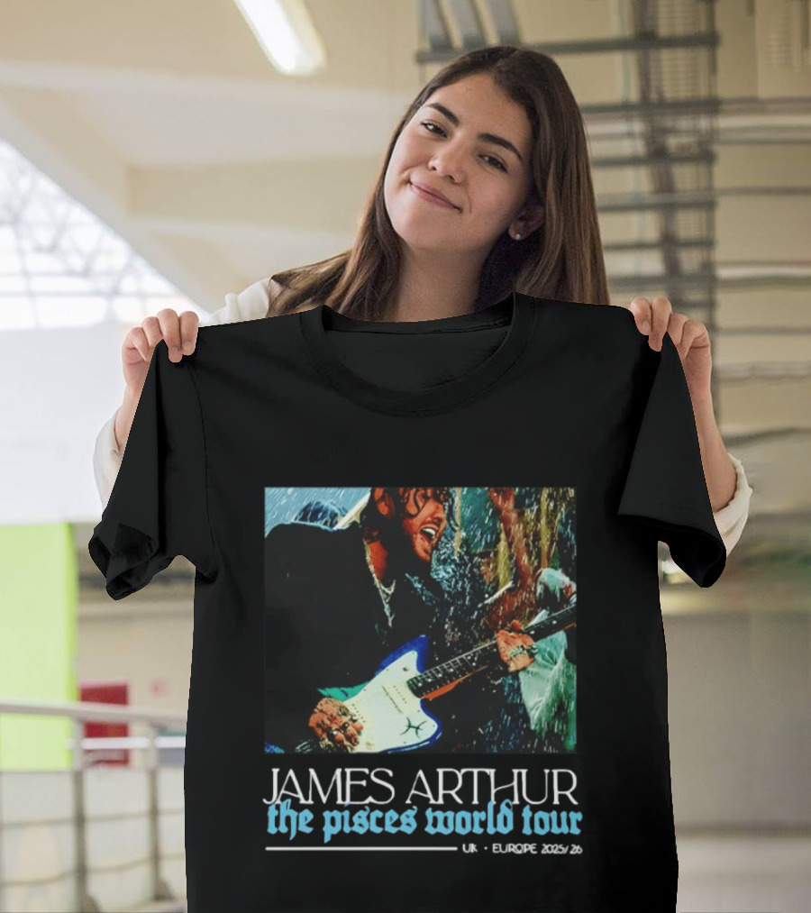 JAMES ARTHUR The Pisces World Tour UK Europe 2023/24 T-Shirt