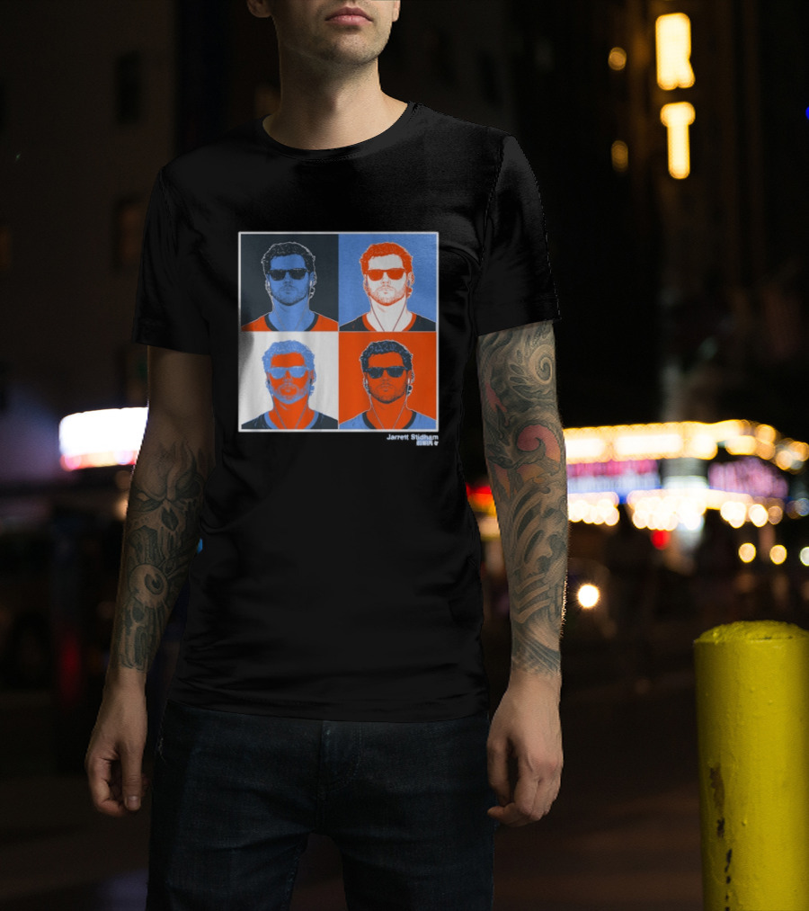 Jarrett Stidham Pop Art Style Sunglasses Quadrant T-Shirt