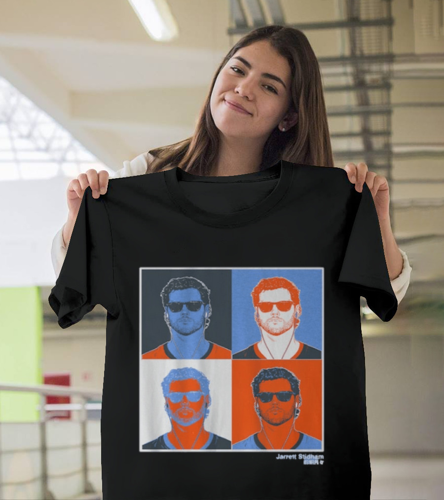 Jarrett Stidham Pop Art Style Sunglasses Quadrant T-Shirt