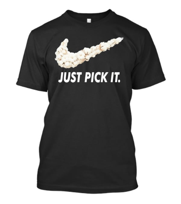 JUST PICK IT Cotton Swoosh T-Shirt