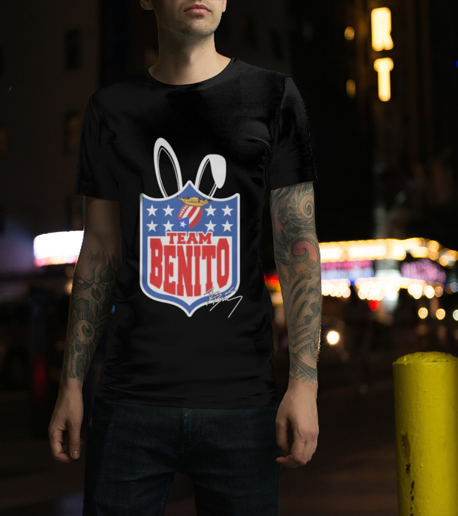 Team Benito Football Stars Shield T-Shirt