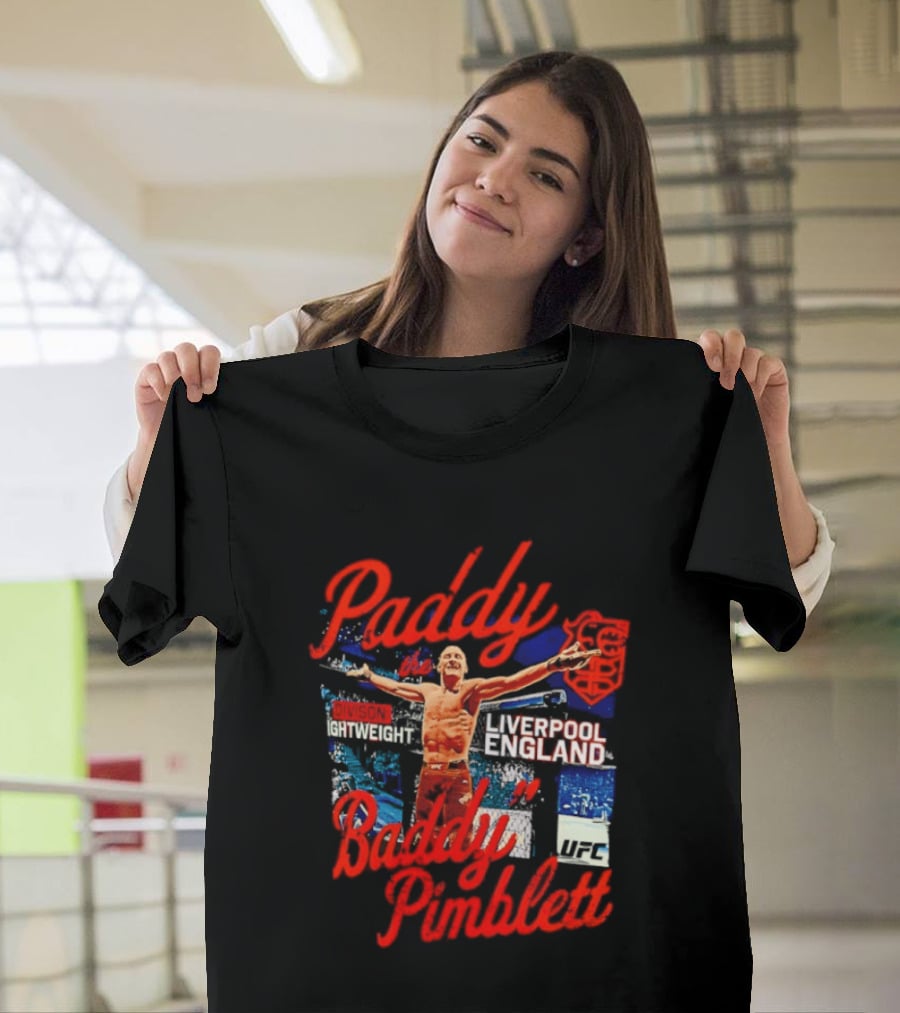 Paddy The Baddy Pimblett Liverpool England UFC Fighter T-Shirt