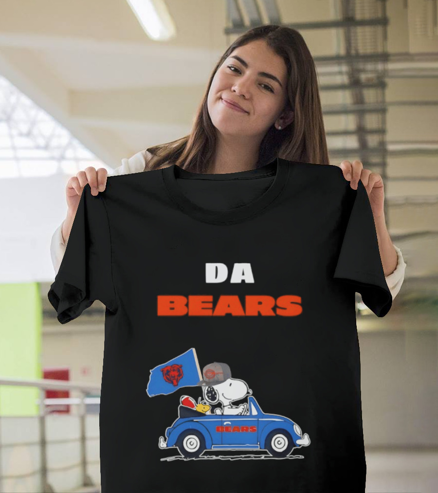 Chicago Bears Snoopy Woodstock Car Da Bears T-Shirt