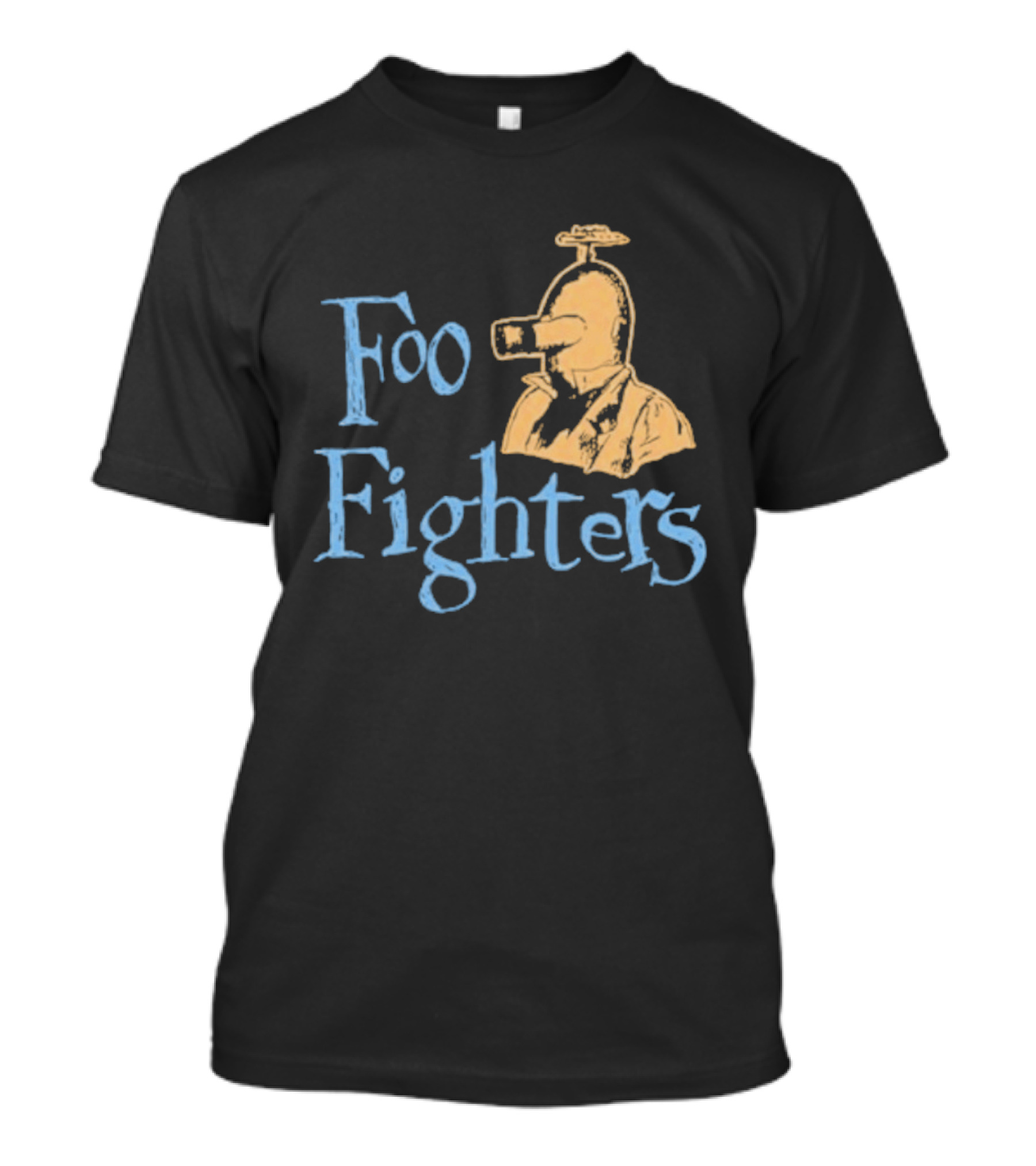 Foo Fighters Retro Pilot Helmet Sketch T-Shirt