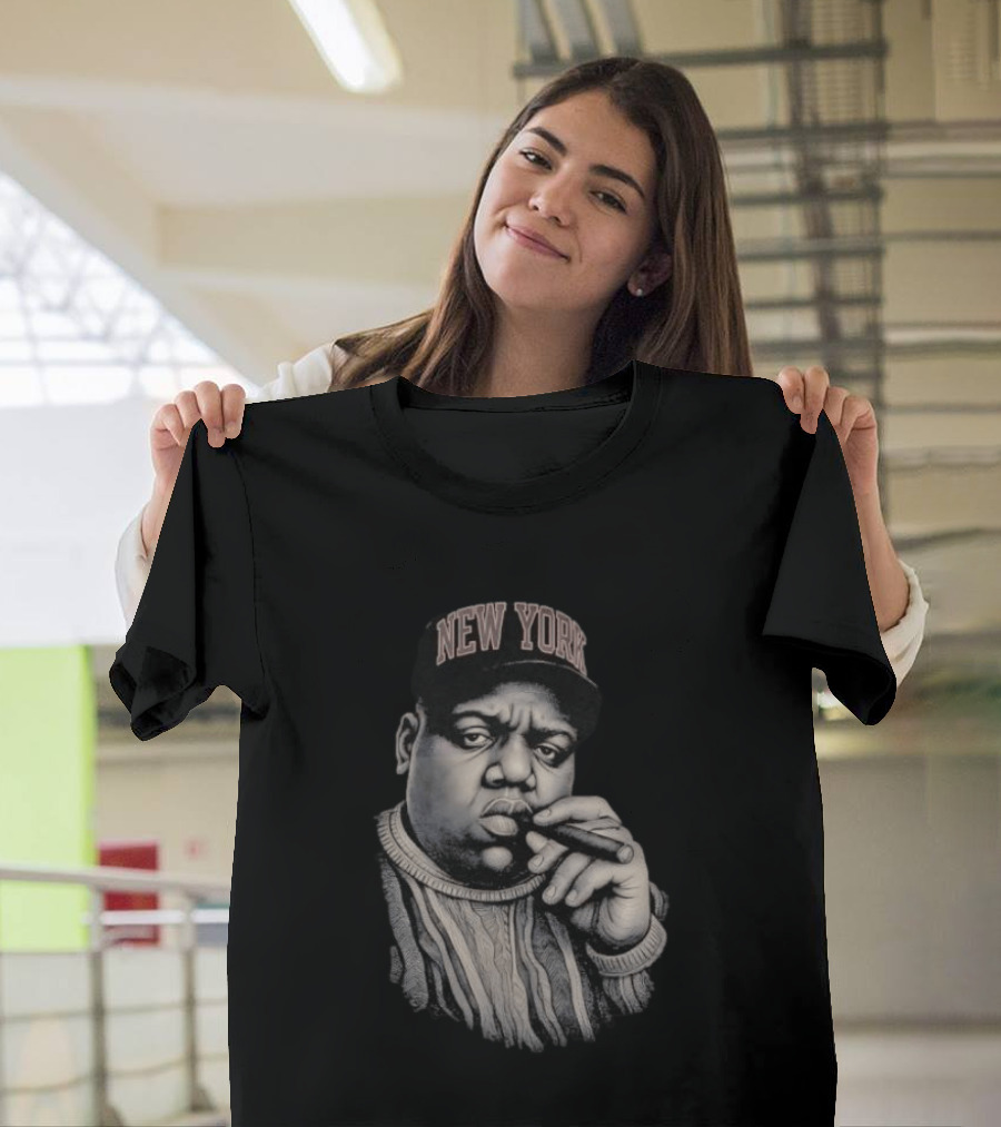New York Biggie Iconic Portrait Cigar Hat Sweater T-Shirt