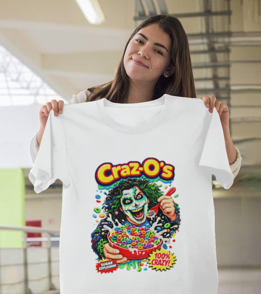 Craz O's Sugar Explosion 100% Crazy Cereal Crazo Charms T-Shirt
