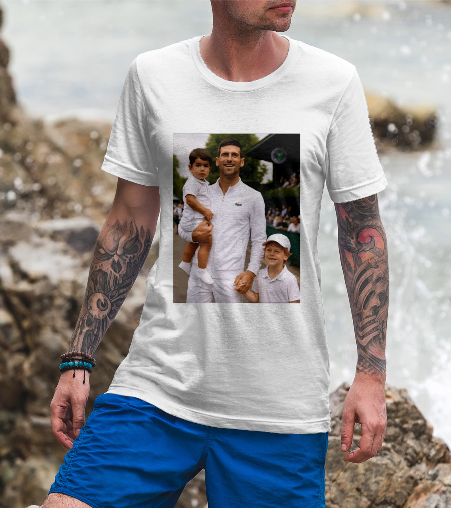 Djokovic Alcaraz And Jannik Kid Australian Open T-Shirt