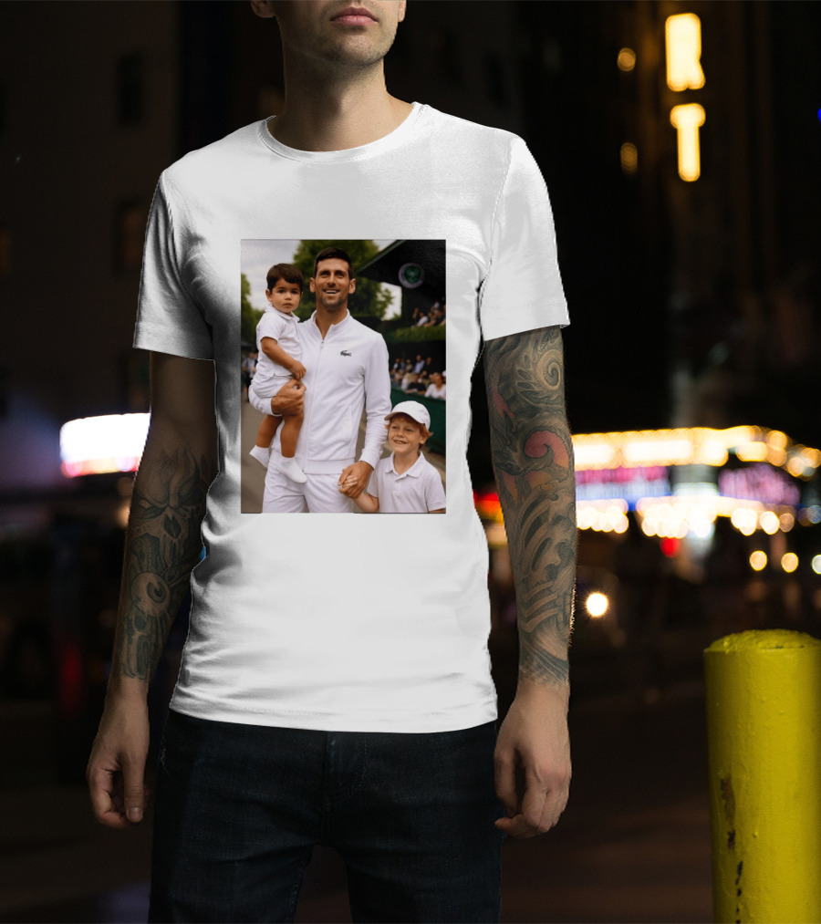 Djokovic Alcaraz And Jannik Kid Australian Open T-Shirt