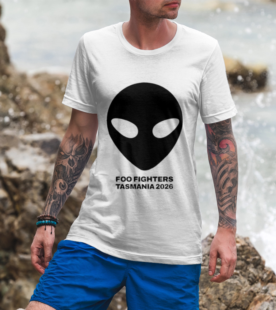 Foo Fighters Tasmania 2026 Alien Tour T-Shirt