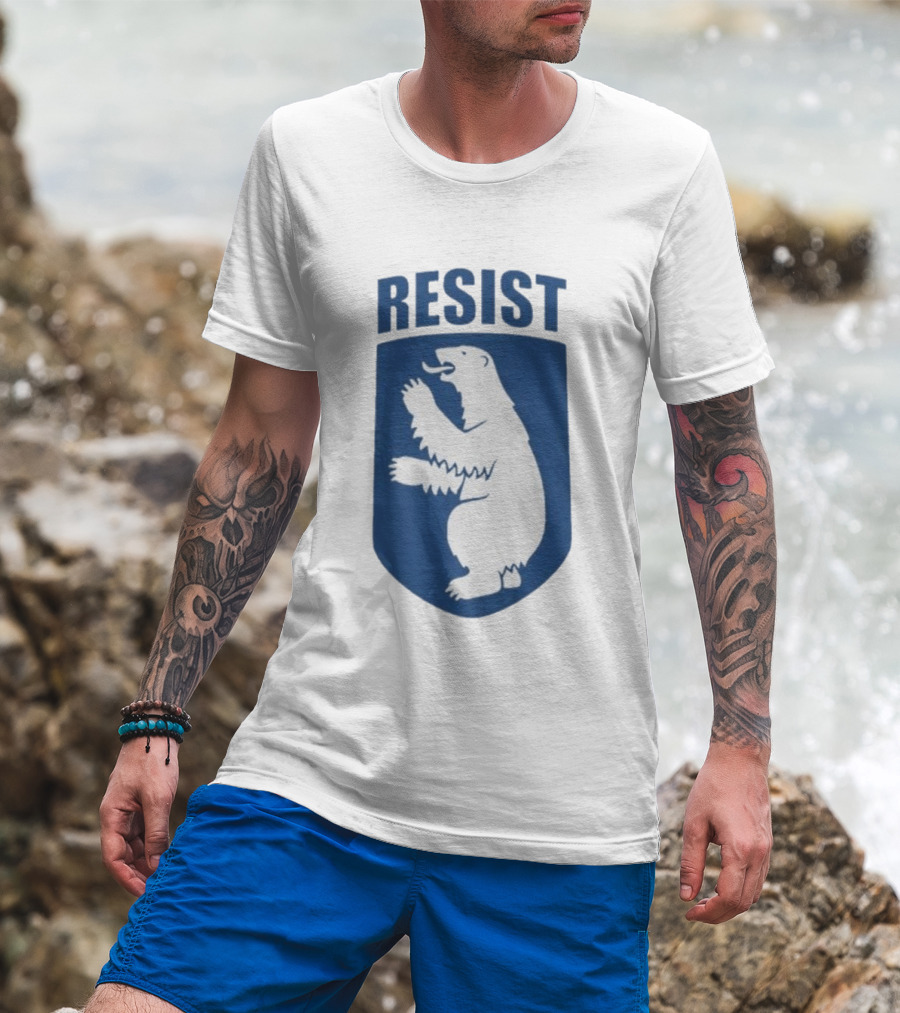 Resist Greenland Polar Bear Shield T-Shirt