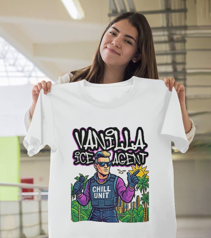 Vanilla Ice Agent Chill Unit Retro Pop Culture Meme T-Shirt