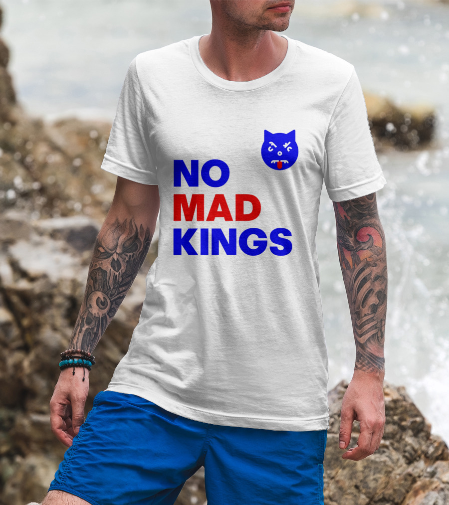 Nomad Kings Blue Red Cat Face T-Shirt