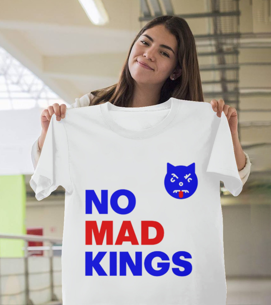Nomad Kings Blue Red Cat Face T-Shirt