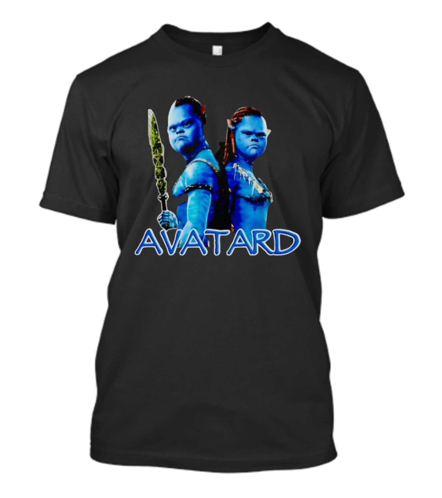 Avatard Meme Blue Characters With Spear T-Shirt