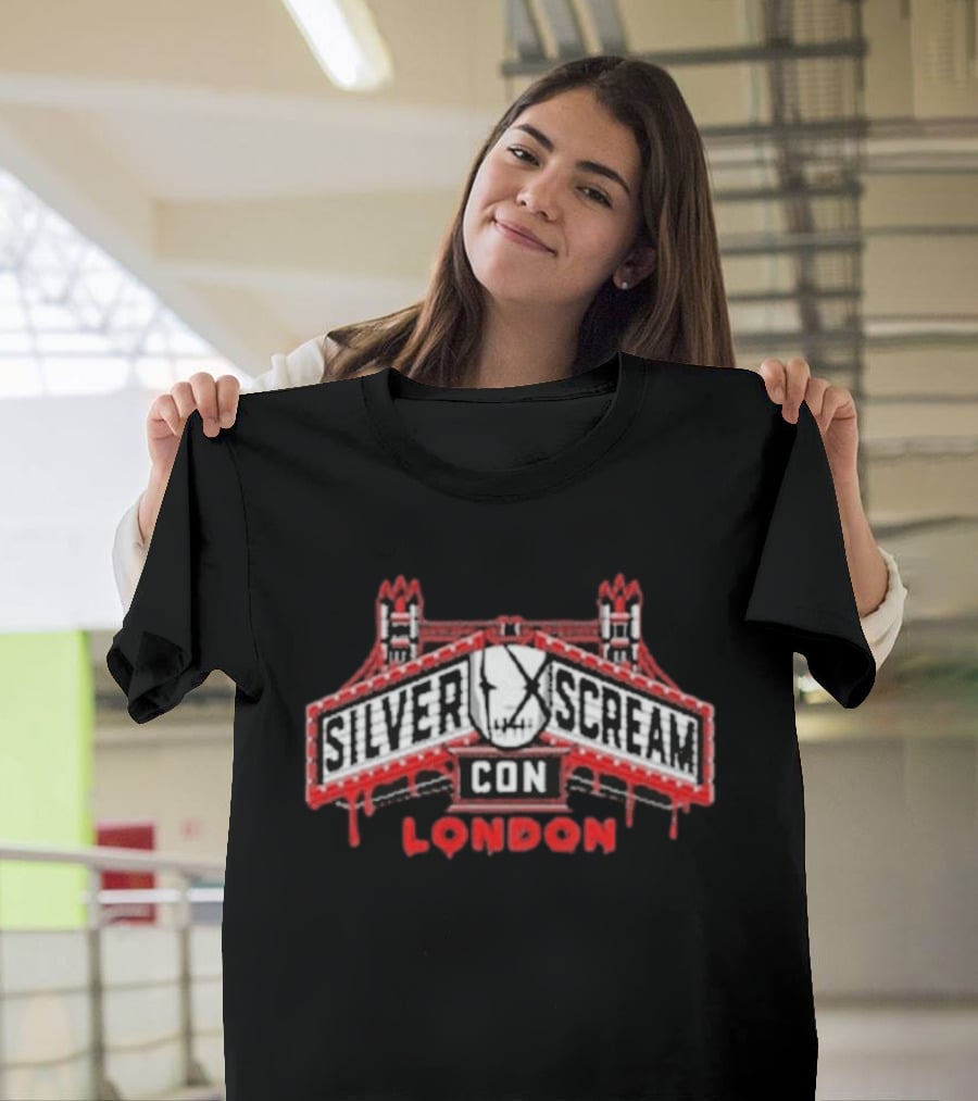 SILVER SCREAM CON LONDON Horror Event Tower Bridge T-Shirt
