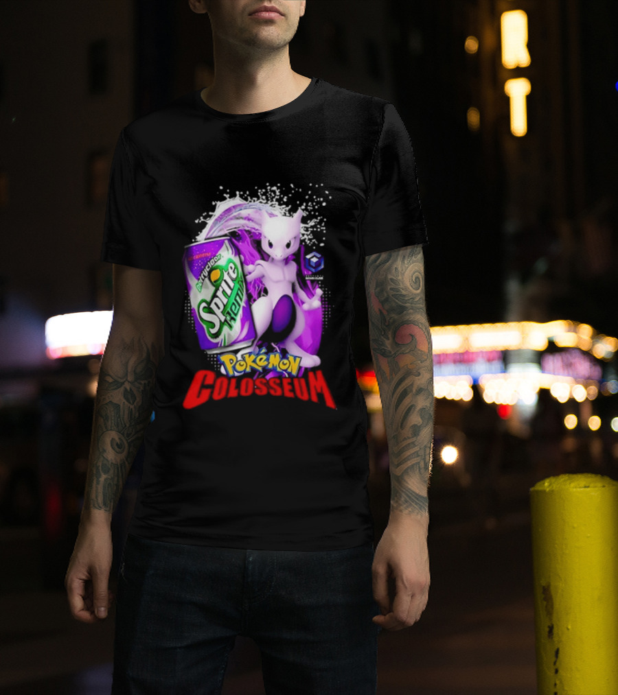 Mewtwo Sprite Remix Pokémon Colosseum Collaboration Vintage Aesthetic T-Shirt