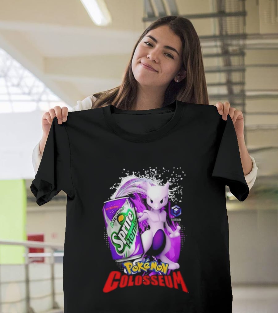 Mewtwo Sprite Remix Pokémon Colosseum Collaboration Vintage Aesthetic T-Shirt